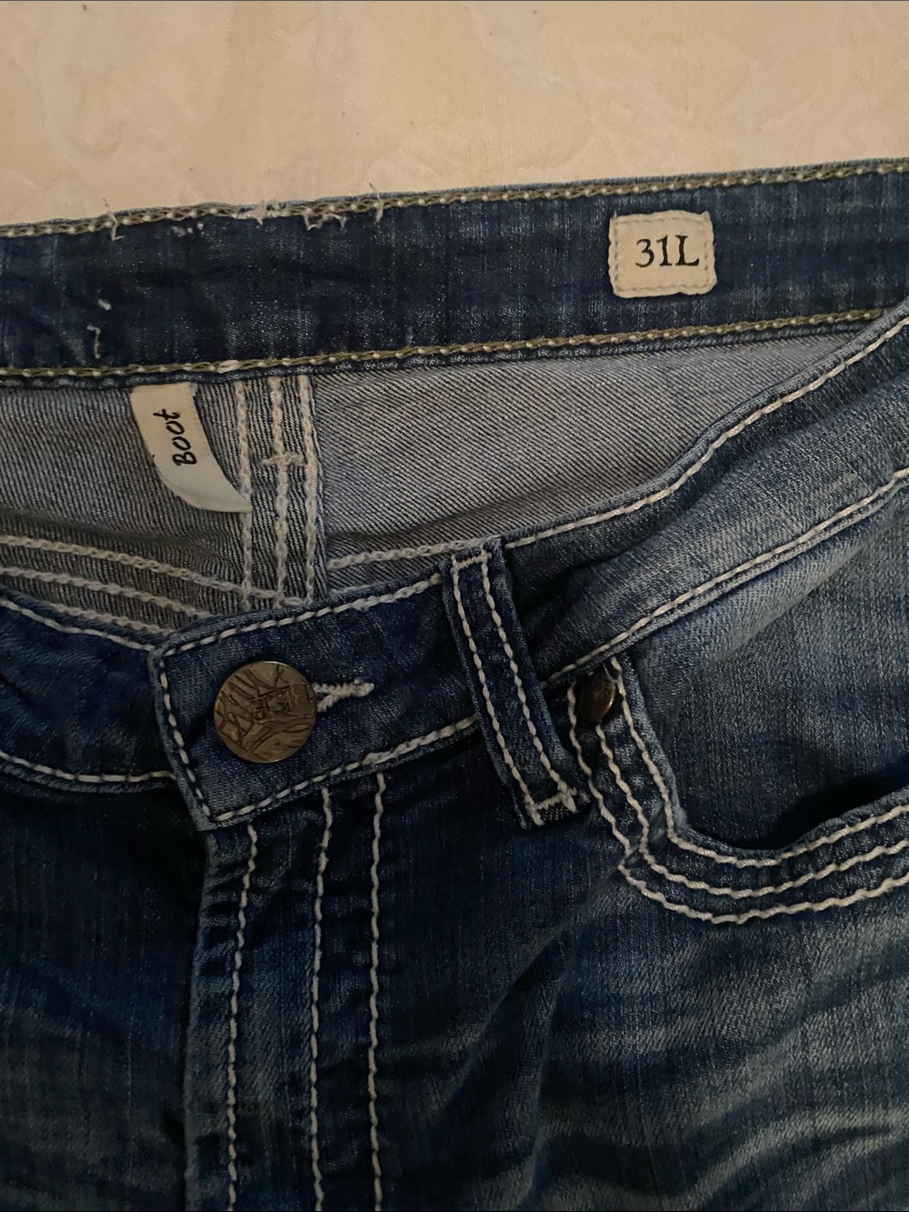 BKE Dark Blue Women's Bootcut Jeans - Picture 2 of 6